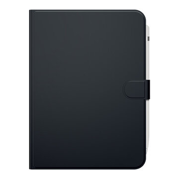 iPad10.9用フリーアングルレザーケース ブラック