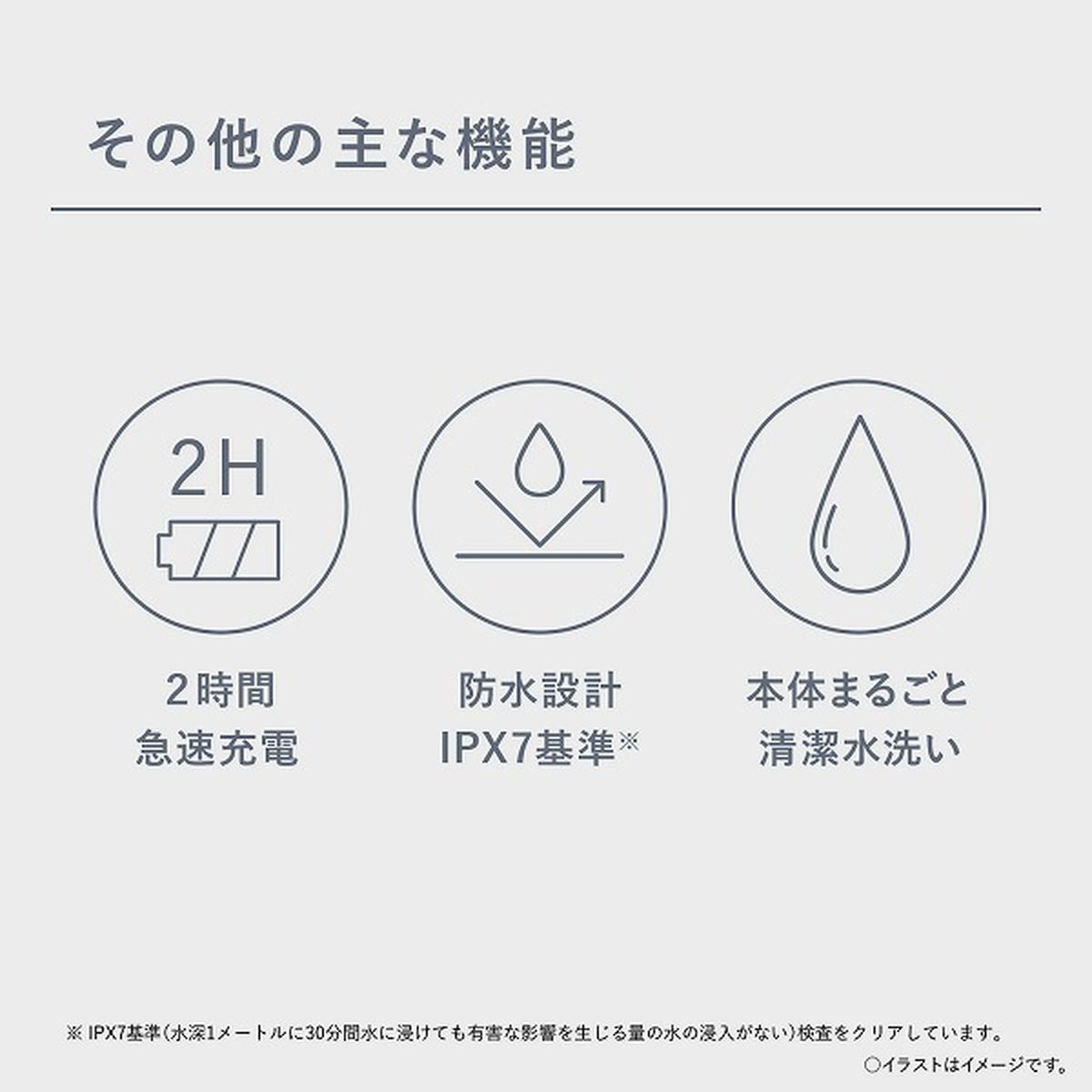 エントリーシェーバー 3枚刃 (青)