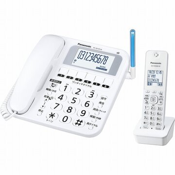コードレス電話機(子機1台付き)(ホワイト)
