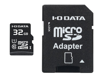UHS1 microSDHCカード SDアダプタ付 32GB