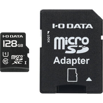 UHS1 microSDXCカード SDアダプタ付 128GB