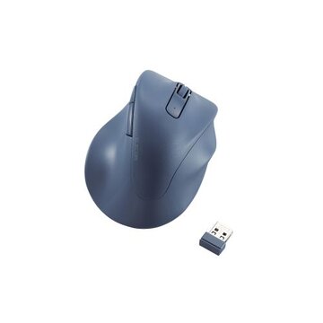 マウス/右手専用/Mサイズ/無線/5ボタン/ブルー