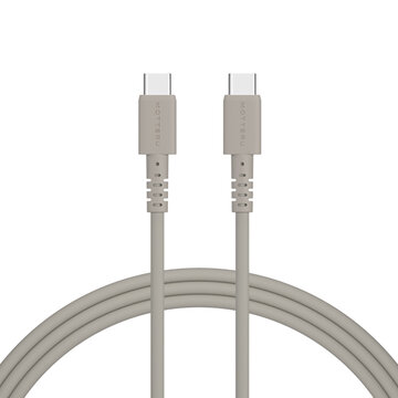 シリコンケーブル USB-C - USB-C 2m ラテグレージュ