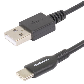 USBケーブル/USB2.0/A-C/2m/ブラック