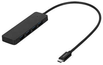 USBハブ/USB3.2 Gen1/Type-A 4ポート/ブラック