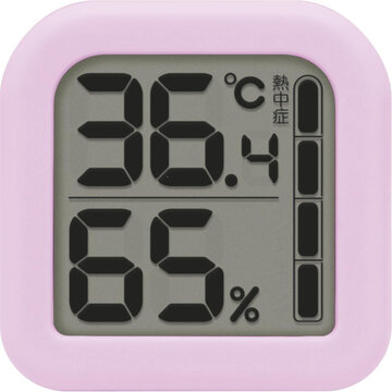 デジタル温湿度計「モルモ」 パープル