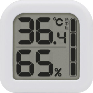 デジタル温湿度計「モルモ」 ホワイト