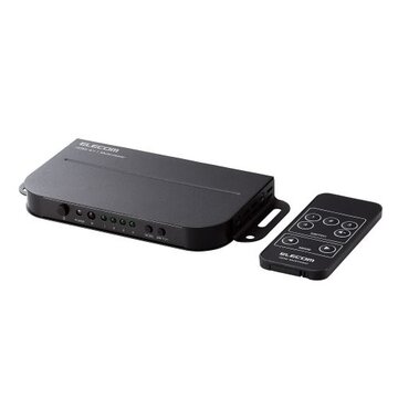 HDMI4画面マルチビューワー/Aポートx4/メタル筐体/ブラック