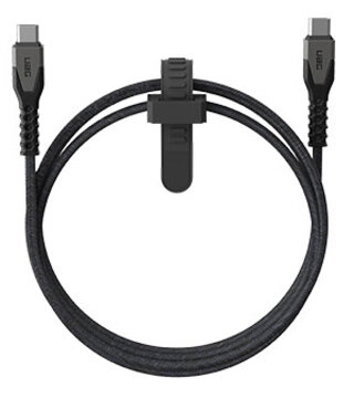 UAG USB-C POWER CABLE (ブラック/グレイ)