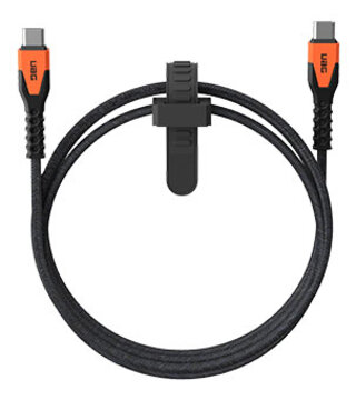 UAG USB-C POWER CABLE (ブラック/オレンジ)