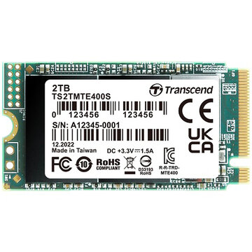 2TB PCIe SSD 400S M.2 2242 PCIe Gen3x4
