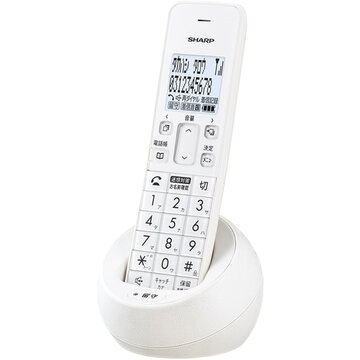 デジタルコードレス電話機(子機1台) ホワイト系