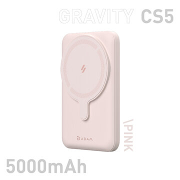 CS5 MagSafe 5000mAh スタンドバッテリー ピンク