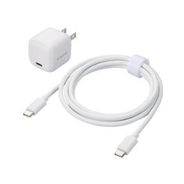 AC充電器/USB-Cx1/ケーブル付/1.5m/ホワイト