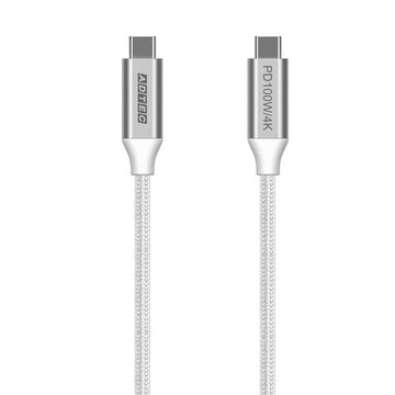 USB-C to Cケーブル(4K・100W/10Gb/1.5m) ホワイト