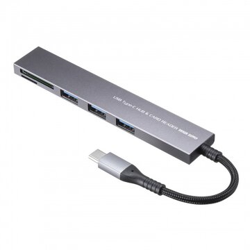 USB 5Gbps 3ポートスリムハブ(カードリーダー・Type-C)