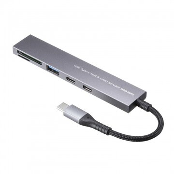 USB 5Gbps 3ポートスリムハブ(カードリーダー・Type-C)