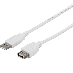 USB2.0延長ケーブル(A to A) 3m ホワイト