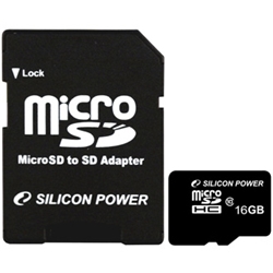 microSDHCカード 16GB (Class4) SDアダプタ付
