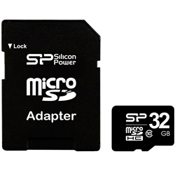 microSDHCカード 32GB (Class10) SDアダプタ付