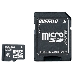 Class10 microSDHCカード SDアダプター 32GB