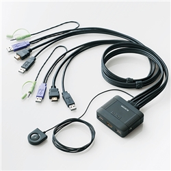 【送料無料】ELECOM フルHD対応 HDMI対応パソコン切替器 KVM-HDHDU2