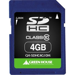 SDHCメモリーカード(MLCチップ) 4GB Class10