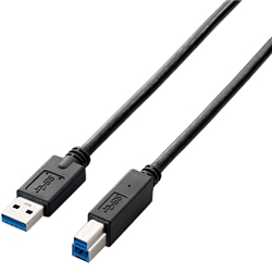 USB3.0ケーブル(A-B)/0.5m/ブラック