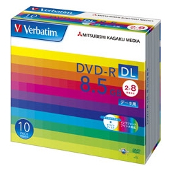 DVD-R DL 8.5GB 8倍速対応 10枚 白