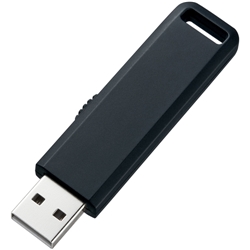 USB2.0メモリ(2GB) スライド式コネクタ(ブラック)