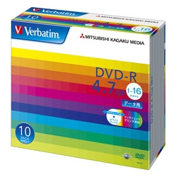 DVD-R 4.7GB 16倍速対応 10枚 白