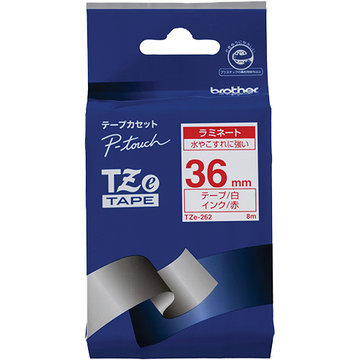 【純正】TZe-262 36mm(赤字/白)