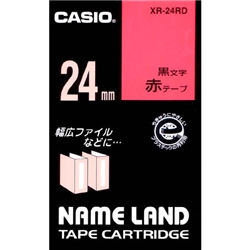 スタンダードテープ 24mm 赤/黒文字
