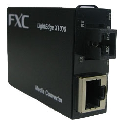 100FX(SC、SM40Km)メディアコンバータ