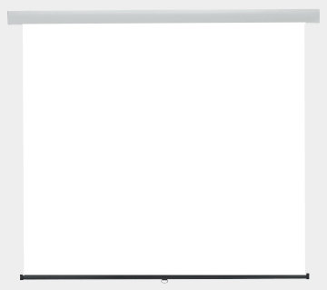 手動スクリーン/ホワイト 全白スクリーン 80型アスペクトフリー