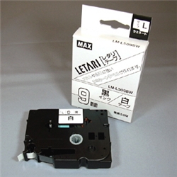 PM-36用テープ 9mm幅 白に黒字