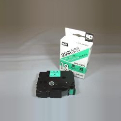 PM-36用テープ 18mm幅 緑に黒字