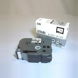 PM-36用テープ 24mm幅 つや消し銀に黒字