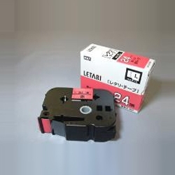 PM-36用テープ 24mm幅 赤に黒字