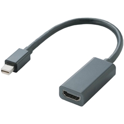 ひかりｔｖショッピング Mini Displayport Hdmi変換アダプタ ブラック Ad Mdphdmibk Elecom
