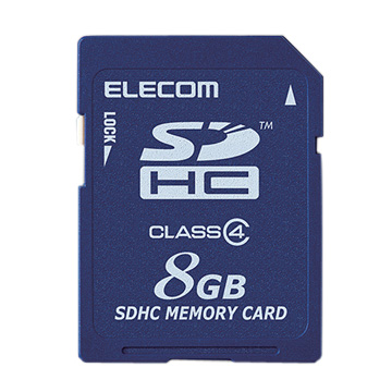 SDHCカード/8GB/CL4/法人/簡易P