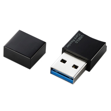 メモリリーダライタ/microSD/USB3.0/ブラック
