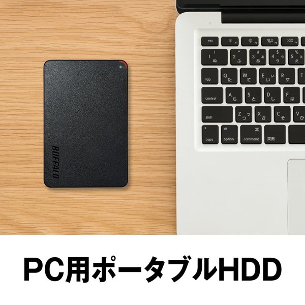 ひかりTVショッピング | USB3.1(Gen1)/3.0 ポータブルHDD 1TB ブラック HD-NRPCF1.0-BB｜バッファロー