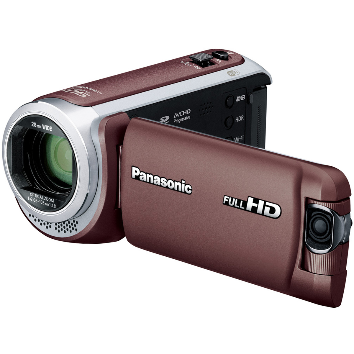 ファッションの panasonic デジタルハイビジョンビデオカメラ 人気のブラウン - ビデオカメラ