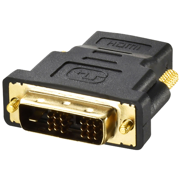 HDMIメス:DVIオス変換アダプター