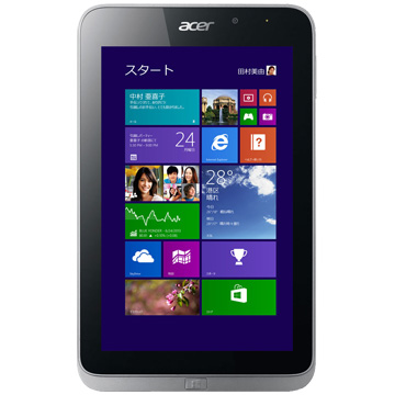 【送料無料】8型Windowsタブレット Iconia W4-820 (Atom Z3740/2G/64G eMMC/8.0/Win8.1(32)/OFL2013/ガンメタル) W4-820/FP
