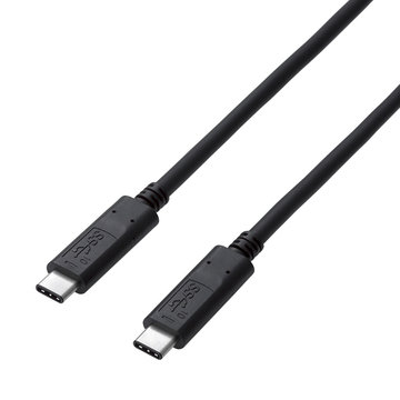 USB3.1ケーブル/Gen2/C-C/3A/0.5m/ブラック