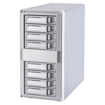 SATA II HDDx8 12Gb 外付マルチレーンBOX(シルバー)