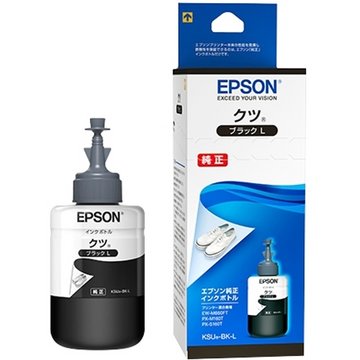 EPSON エコタンク搭載プリンター用 インクボトル(ブラック)/140ml KSU-BK-L