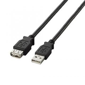 USB2.0準拠 延長ケーブル Aタイプ/2.0m(ブラック)
